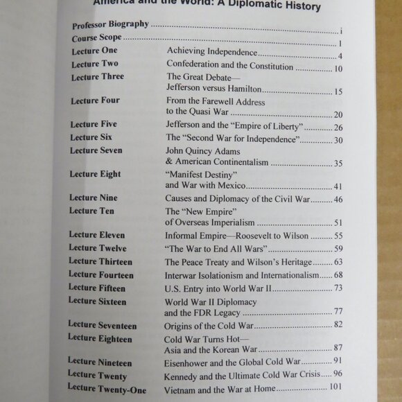 Great Courses America and the World A Diplomatic History 2 DVD Set w/Guidebook - Picture 8 of 9